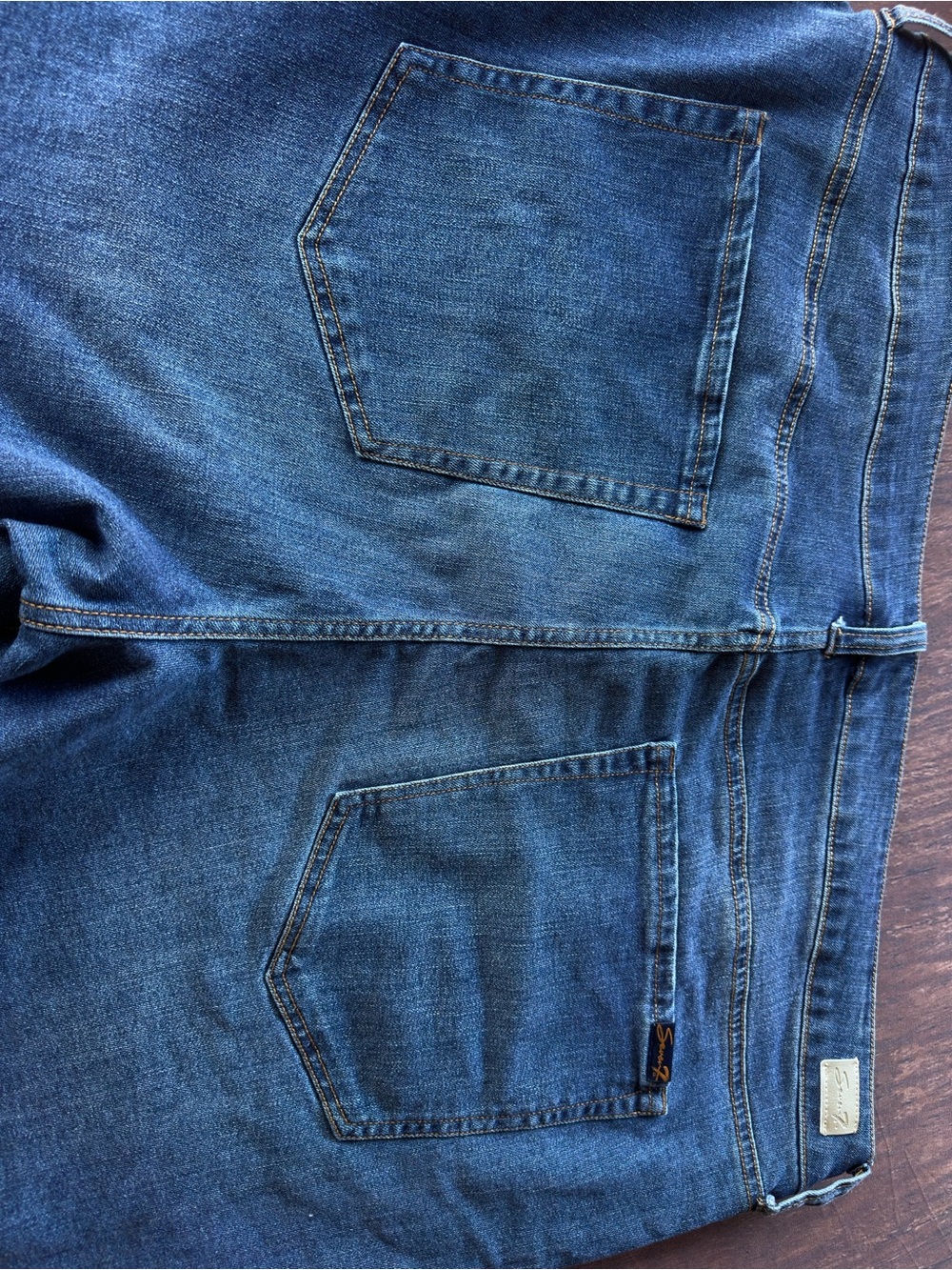 Seven7 Weekend Easy Fit Short Jeans in Dark Blue - Picture 5 of 5